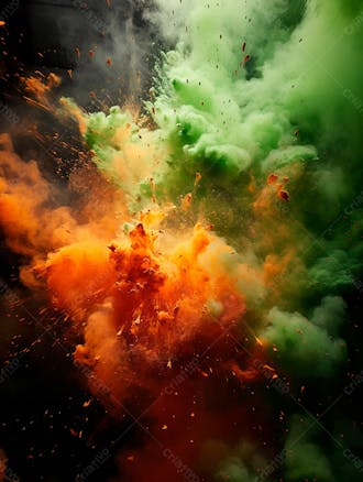 Green smoke background image for composition 34