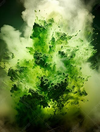 Green smoke background image for composition 36