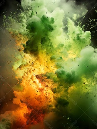 Green smoke background image for composition 52