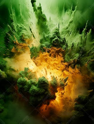 Green smoke background image for composition 54