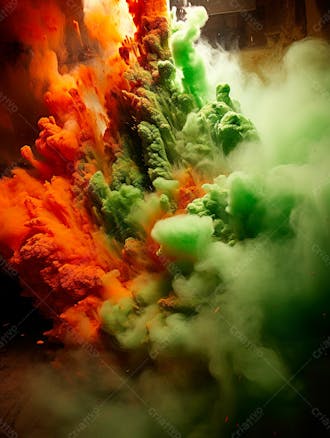 Green smoke background image for composition 55