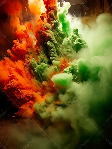 Green smoke background image for composition 55