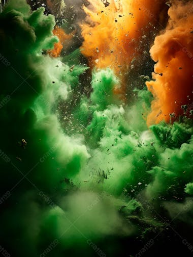 Green smoke background image for composition 58