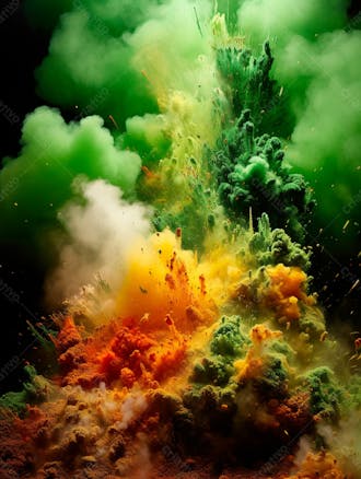 Green smoke background image for composition 60
