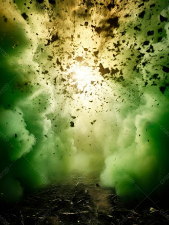 Green smoke background image for composition 63