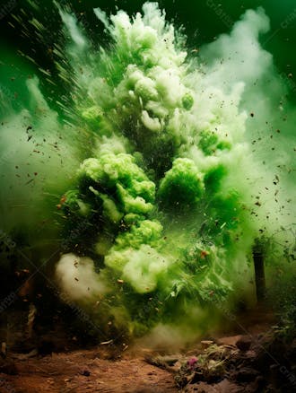 Green smoke background image for composition 70