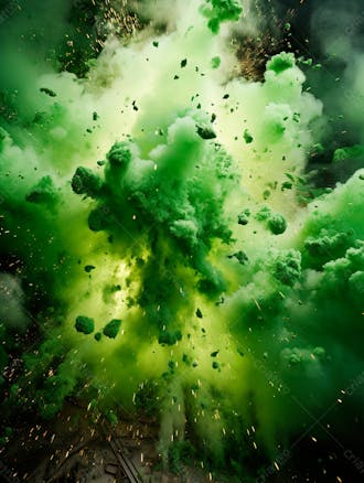 Green smoke background image for composition 77
