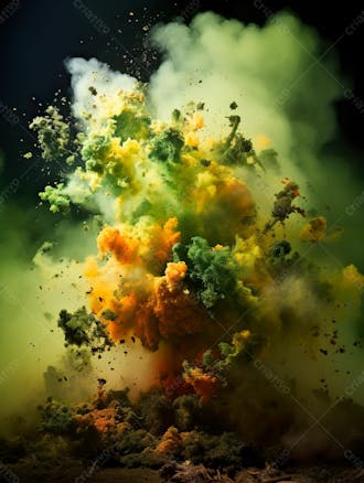 Green smoke background image for composition 84