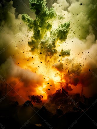 Green smoke background image for composition 86