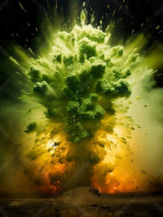 Green smoke background image for composition 88