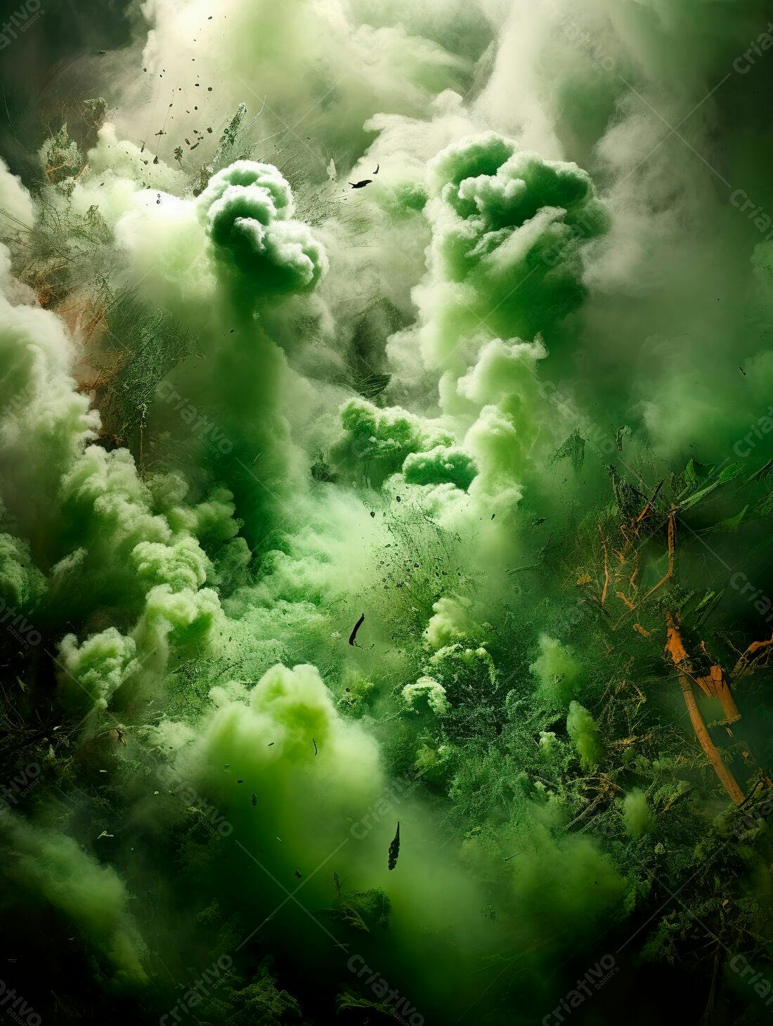 Explosão Verde em Floresta
