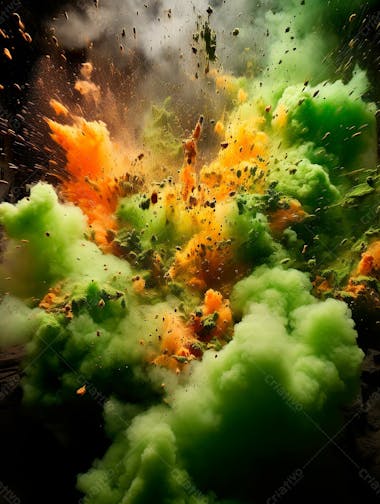 Green smoke background image for composition 101