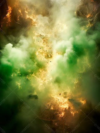 Green smoke background image for composition 102