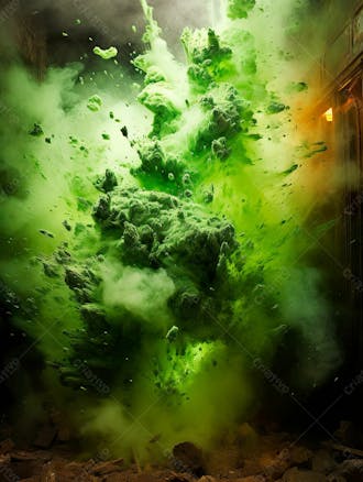 Green smoke background image for composition 104