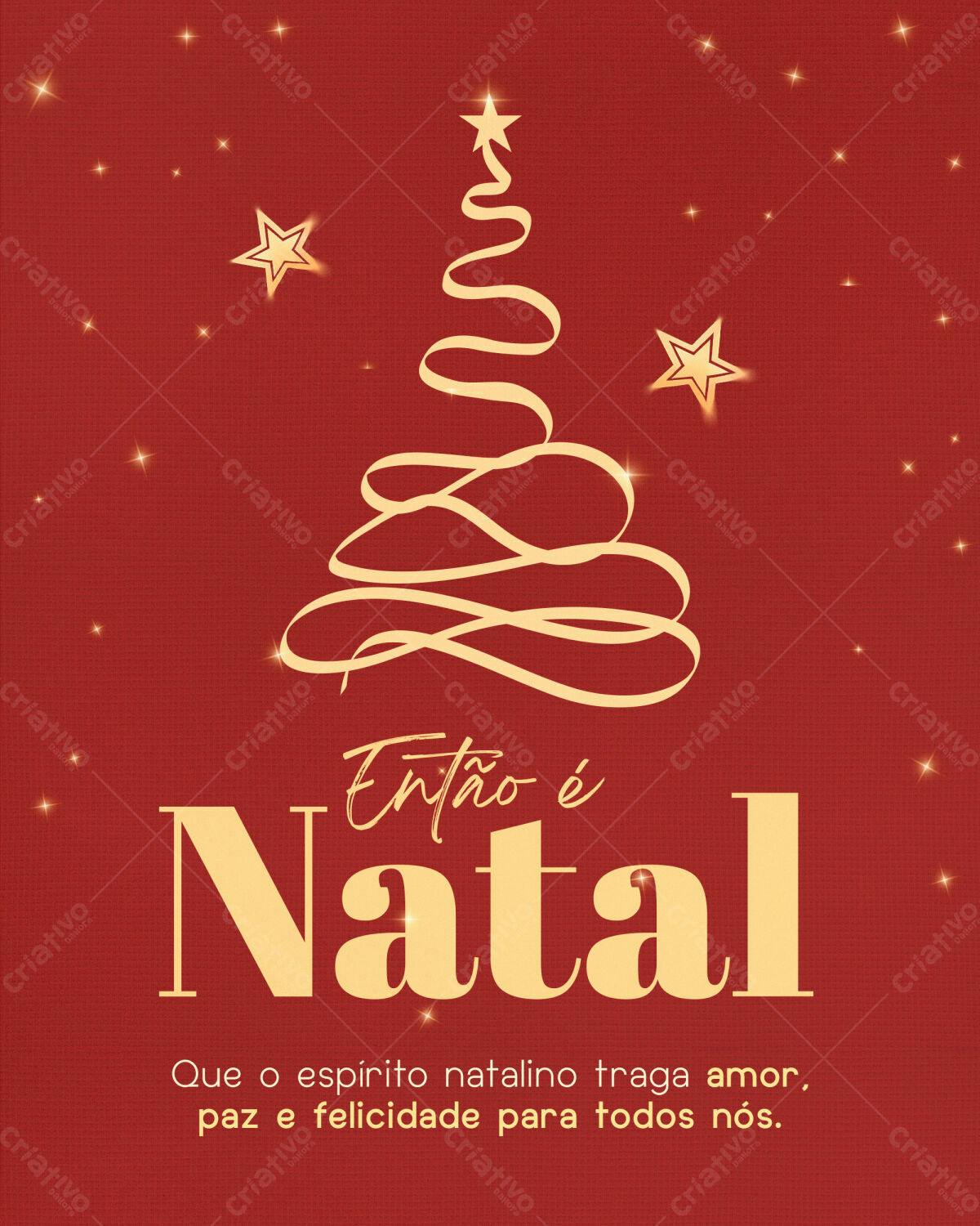 Postagem de Natal PSD Editável