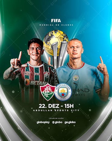 Fluminense Vs Manchester City Mundial De Clubes Flyer PSD