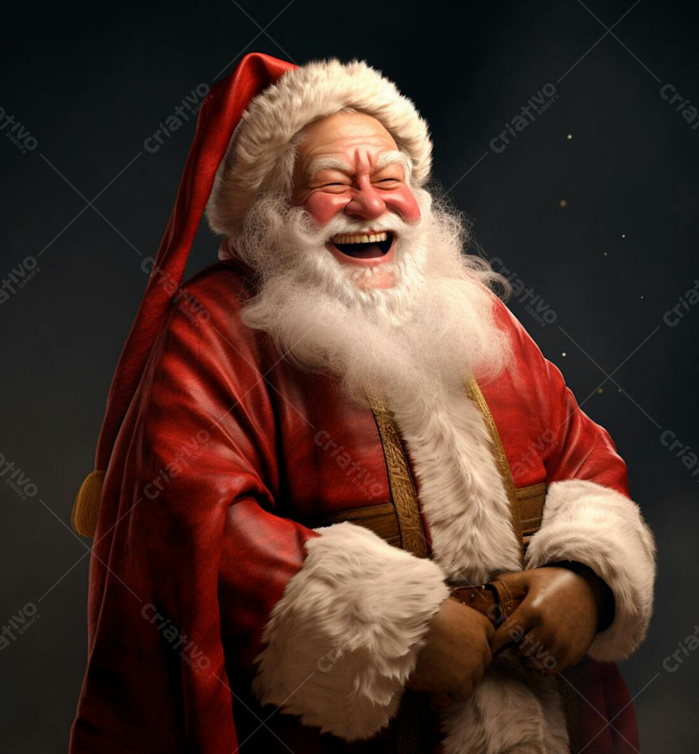 Imagem Do Papai Noel Em Estilo Hiper Realista 1