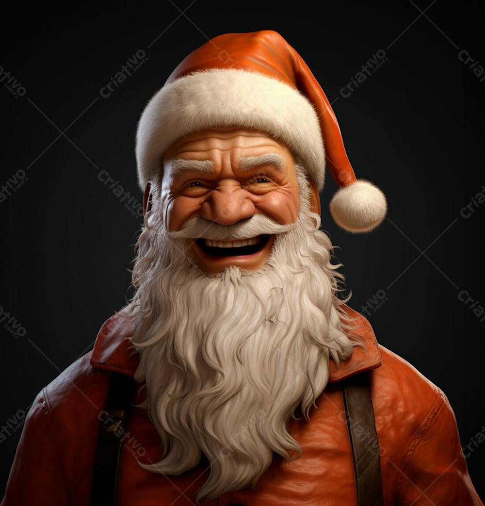 Imagem Do Papai Noel Em Estilo Hiper Realista 3