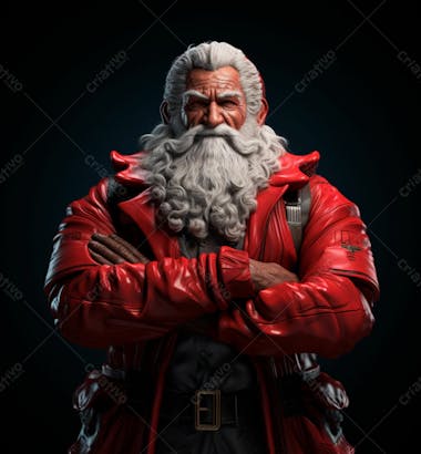 Imagem do papai noel em estilo hiper realista 24