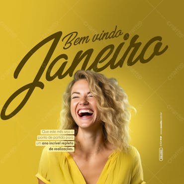 Social Media   Bem Vindo Janeiro   Ano Incrível Repleto De Realizações