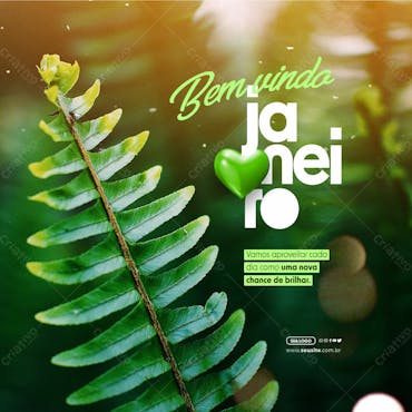 Social Media   Bem Vindo Janeiro   Uma Nova Chance De Brilhar