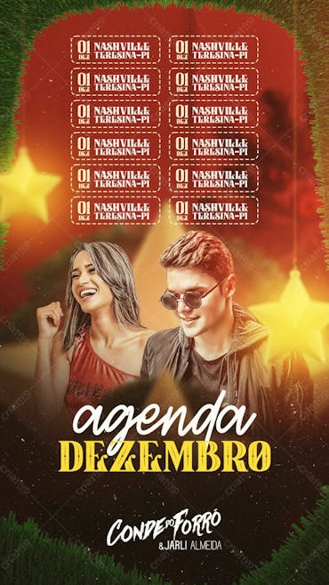 Flyer Agenda Dezembro Conde Do Forro Story
