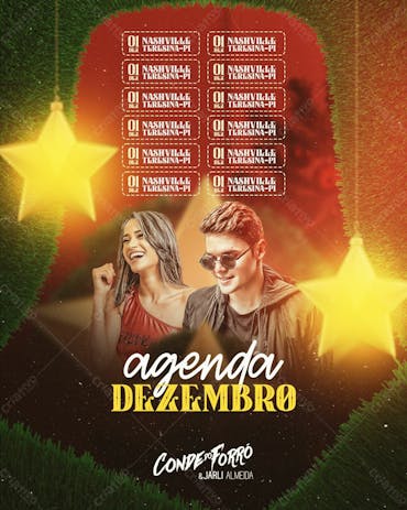 Flyer Agenda Dezembro Conde Do Forro