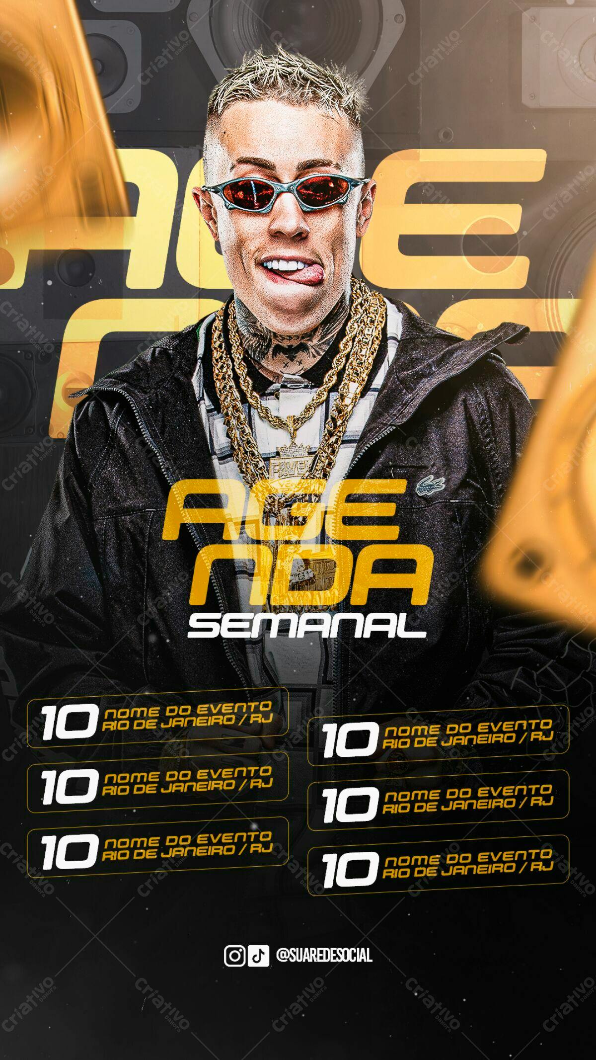 Flyer para Evento Musical PSD Editável