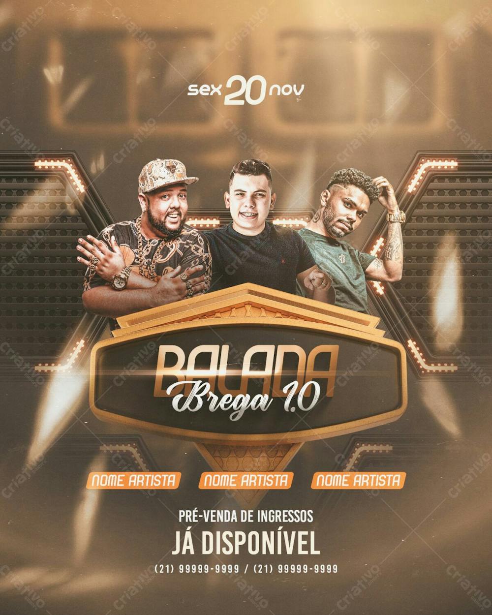 Flyer Balada Brega 1.0 Feed