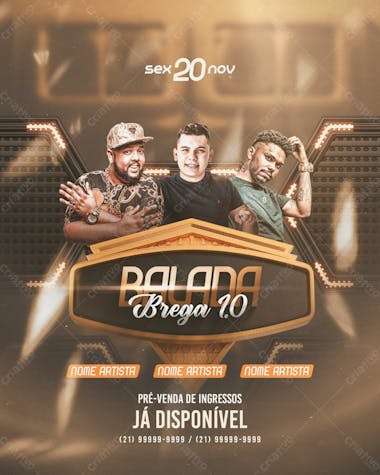 Flyer balada brega 1.0 feed