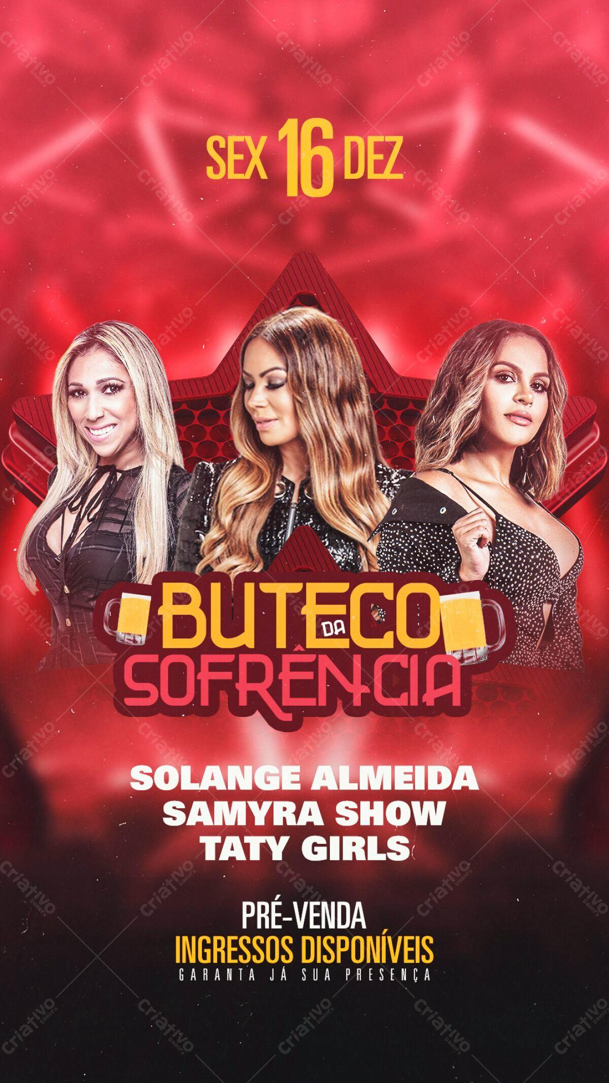Flyer Buteco da Sofrência PSD Editável