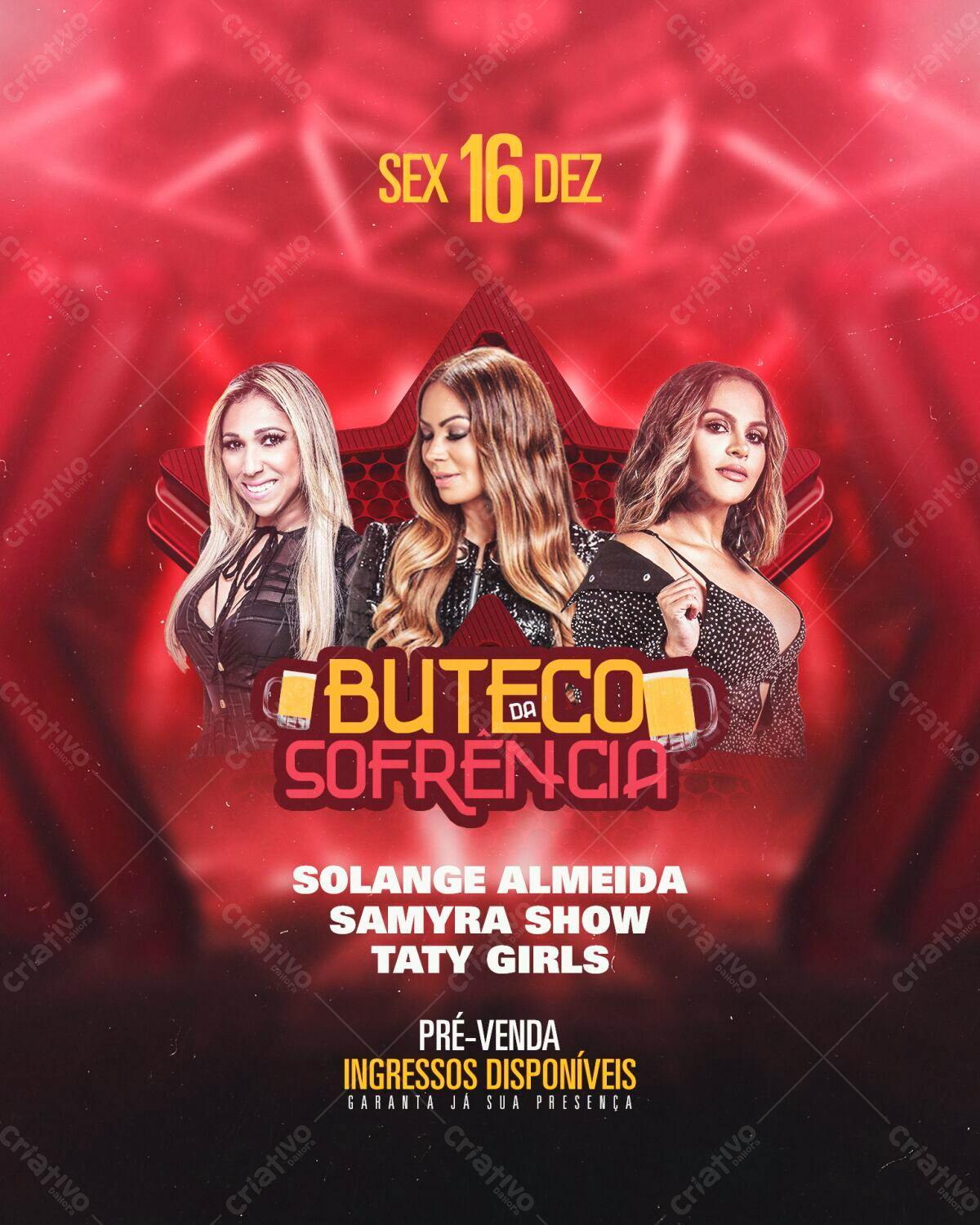 Flyer Buteco da Sofrência PSD Editável