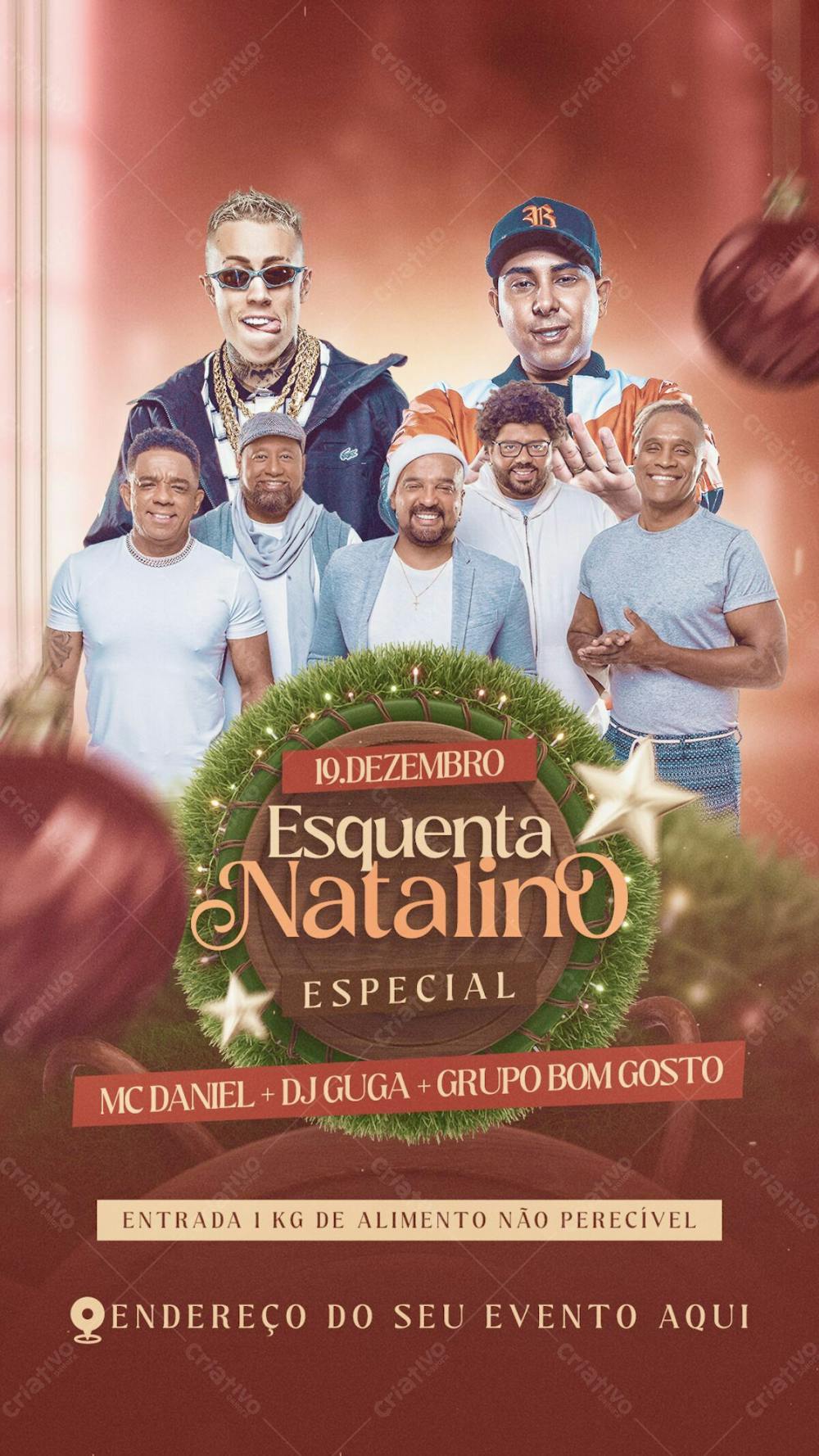 Flyer Esquenta Natalino Story