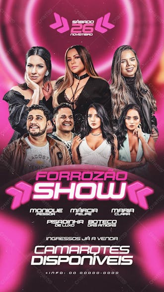 Flyer forrozão show story