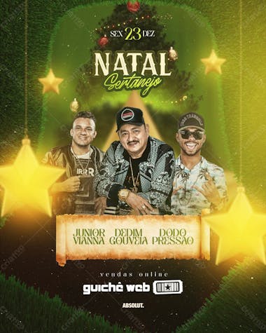 Flyer natal sertanejo