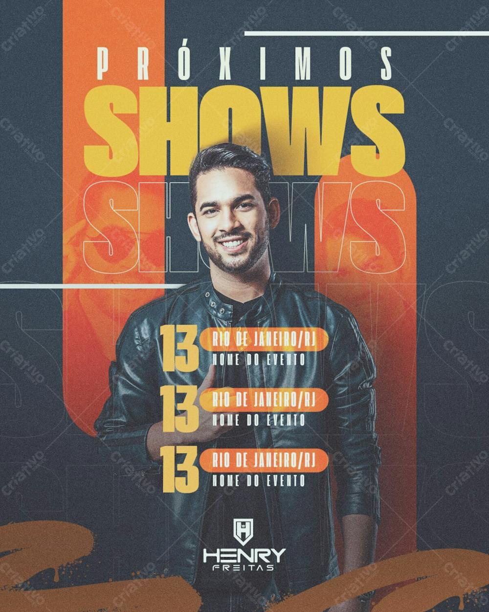 Flyer Proximos Shows Henry Freitas