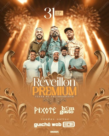 Flyer reveillon premium