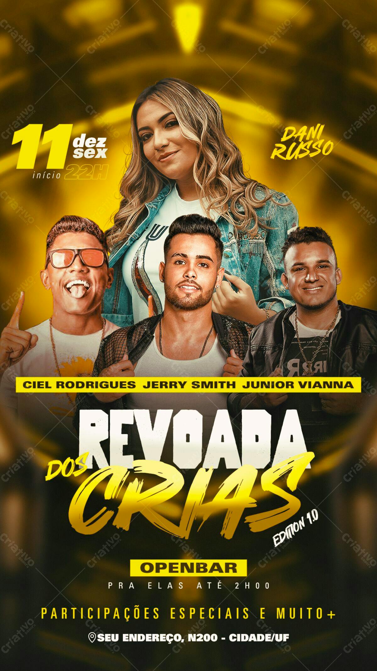 Flyer para Festa Revoada das Crianças PSD Editável