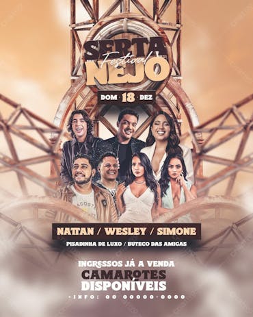 Flyer Sertanejo Festival