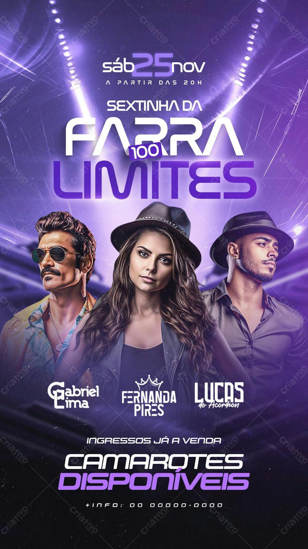 Flyer Sextinha Da Farra 100 Limites Story