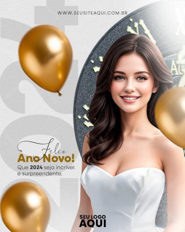 FEED | ANO NOVO | REVEILLON | PSD EDITÁVEL