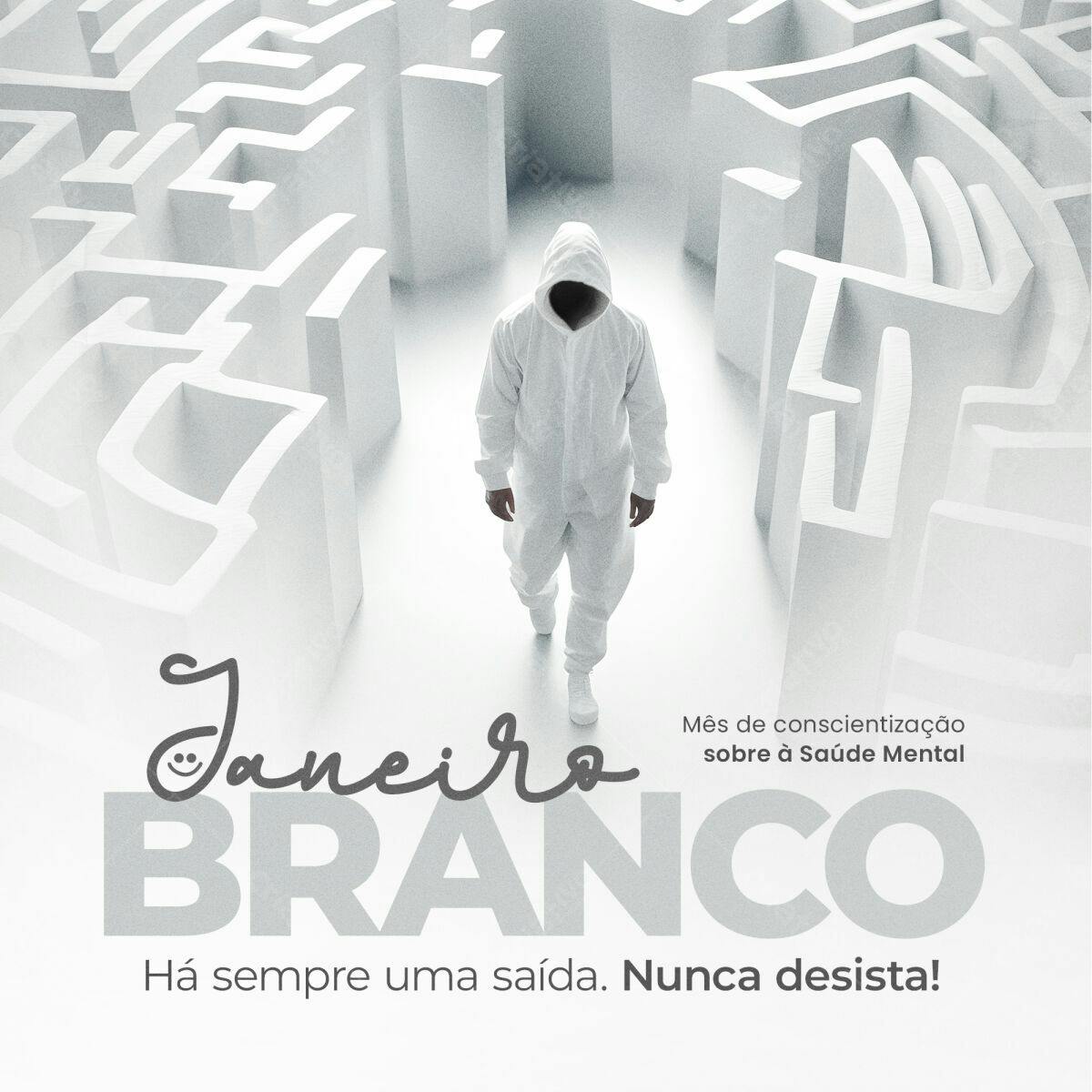 Flyer Janeiro Branco PSD Editável