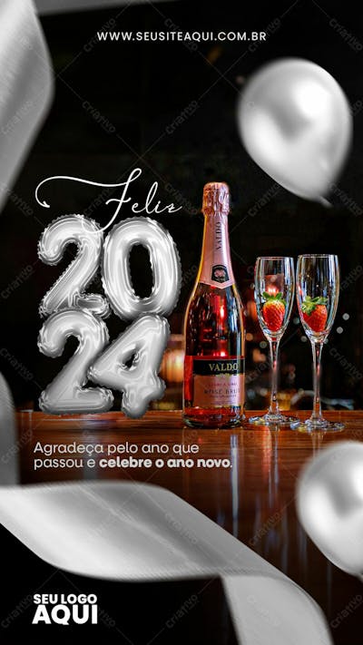 STORY | ANO NOVO | REVEILLON | PSD EDITÁVEL