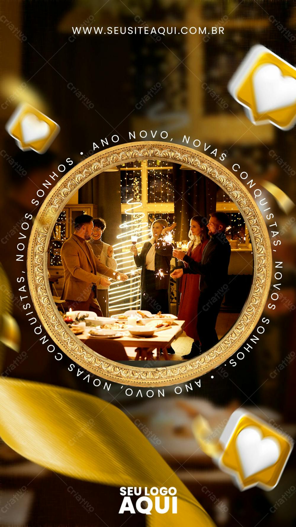 STORY | ANO NOVO | REVEILLON | PSD EDITÁVEL