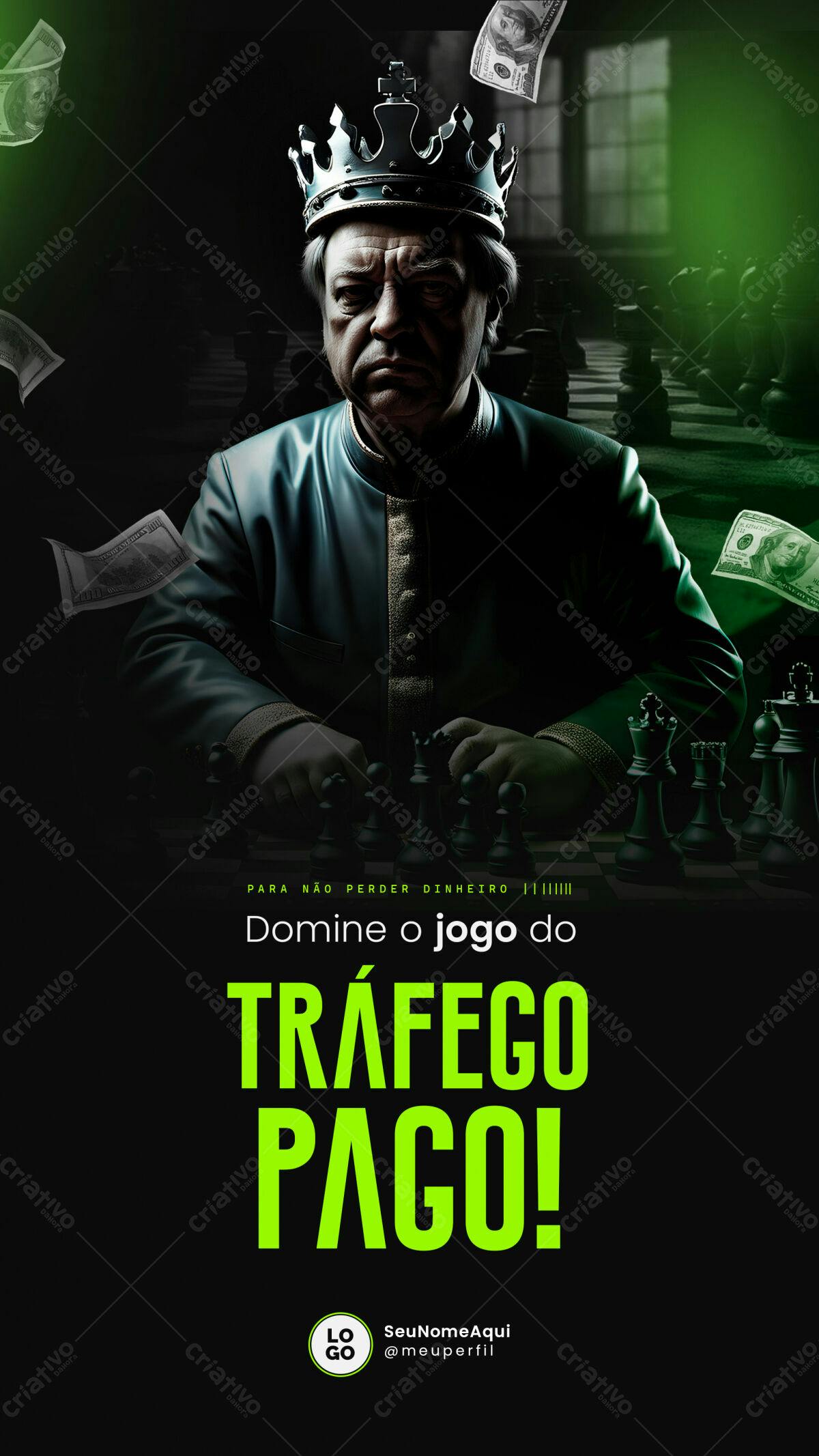 Flyer para Tráfego Pago PSD Editável