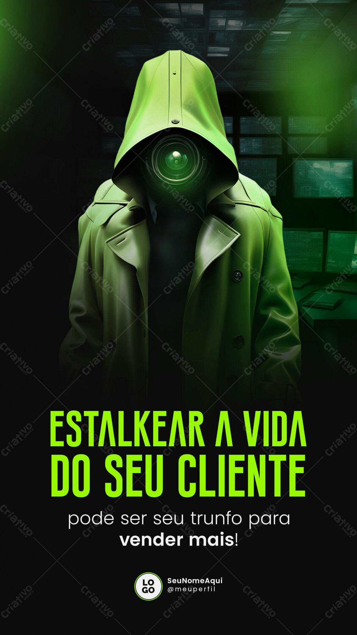 Poster para Marketing Digital PSD Editável