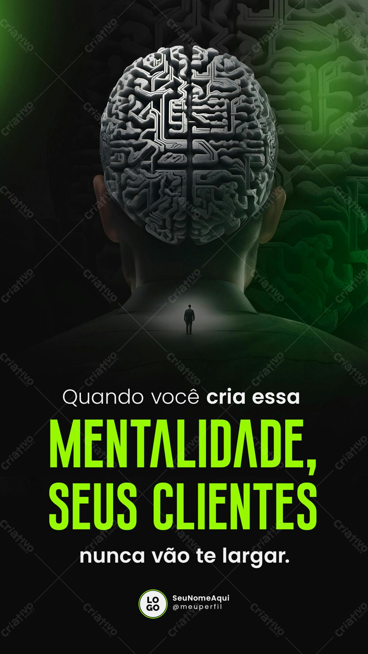 Flyer Motivacional para Negócios PSD Editável