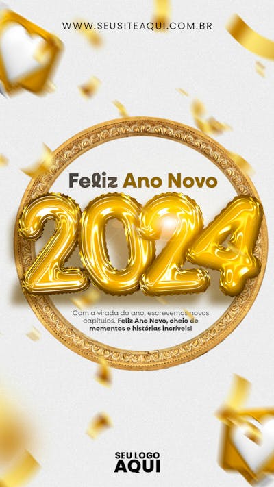 STORY | ANO NOVO | REVEILLON | PSD EDITÁVEL
