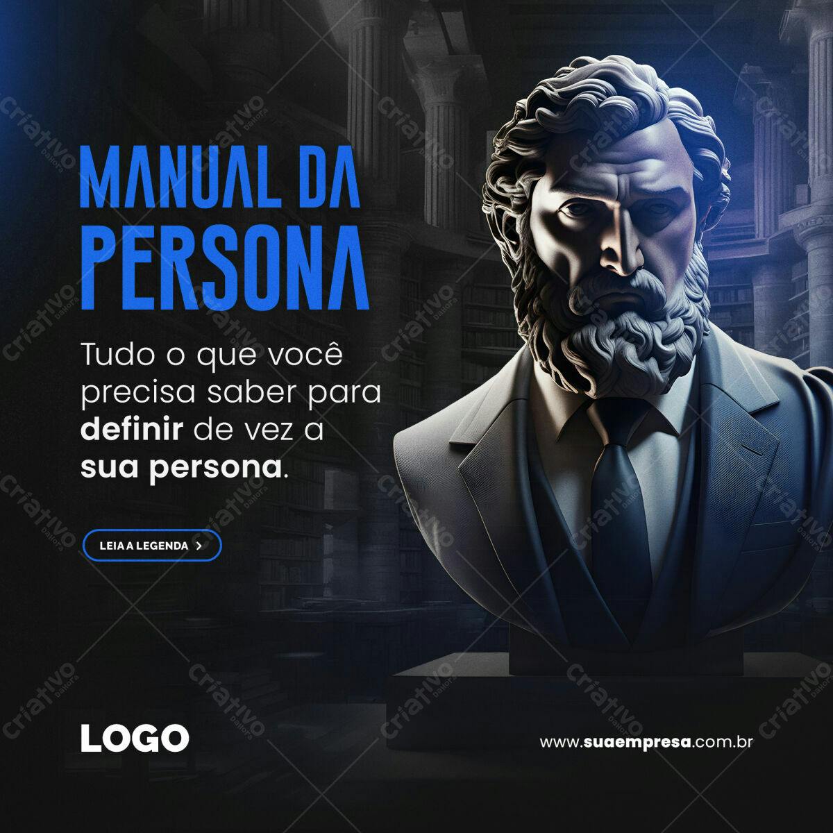Postagem para Manual da Persona PSD Editável
