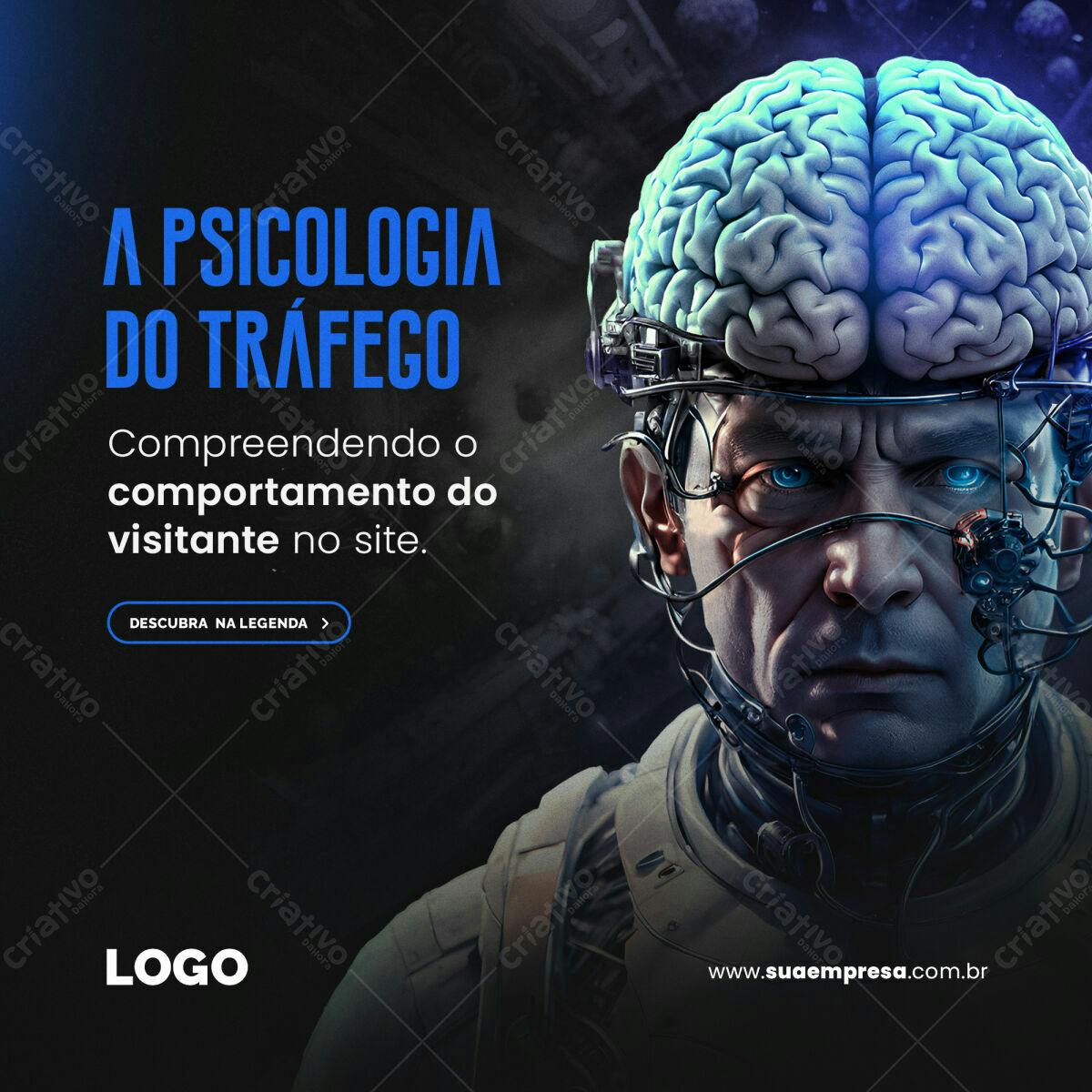 Banner Psicologia do Tráfego PSD Editável